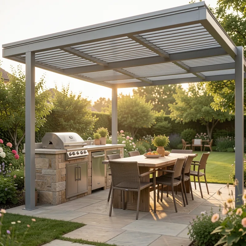 Abriter sa cuisine d'ete : proteger son espace barbecue