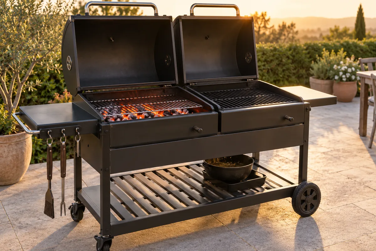 Barbecue gaz et charbon : le modèle mixte en pratique