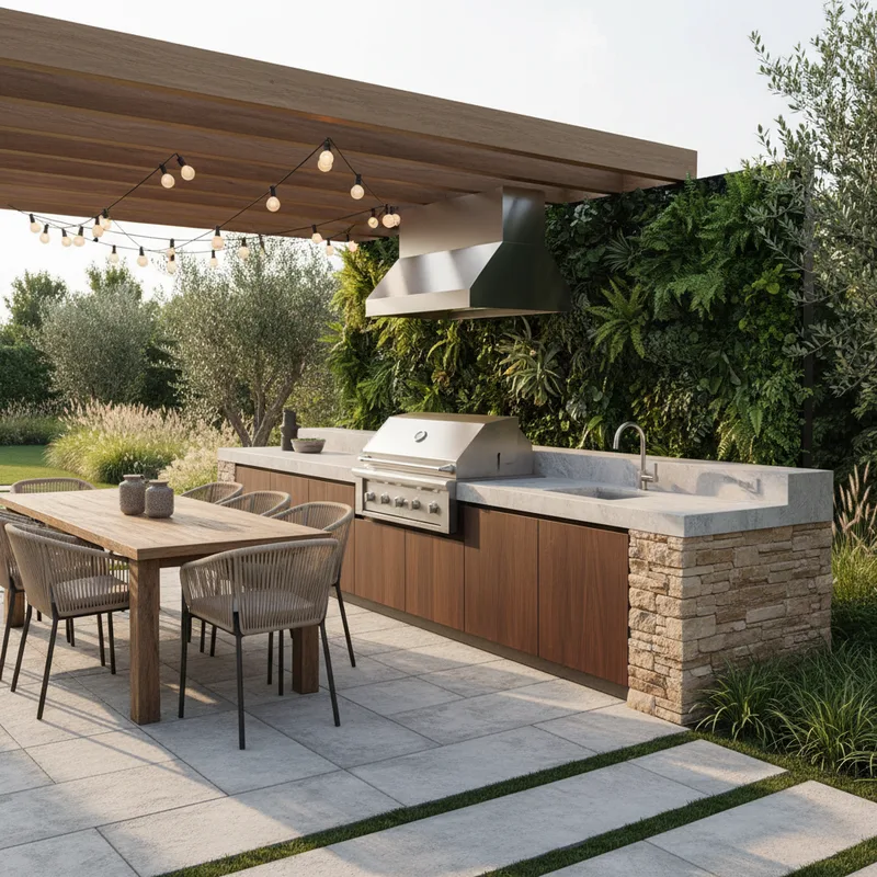 Creer une cuisine exterieure : conception, materiaux et budget