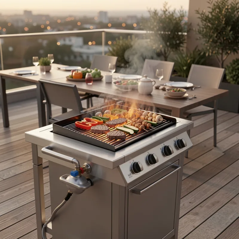 Plancha extérieure : choisir, installer et aménager pour des repas réussis